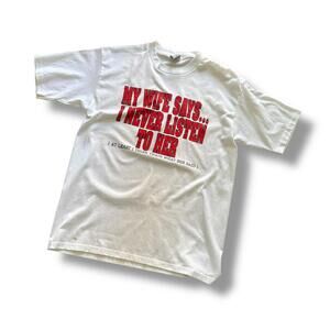 Vintage White Wife Humor Tee